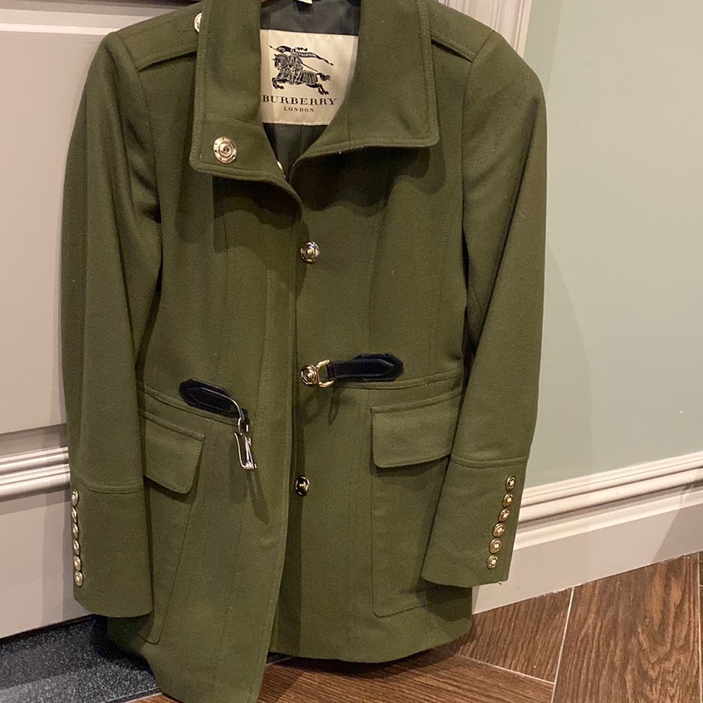 Burberry Women’s Olive Green coat
